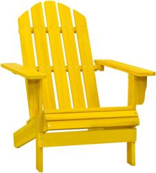 vidaXL Scaun de grădină Adirondack, galben, lemn masiv de brad (315874)