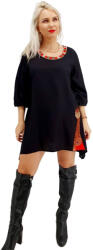 Ie traditionala Bluza Asimetrica Neagra