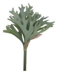  Selyemvirág agancspáfrány szárral 24cm szürke-zöld (33037-178)