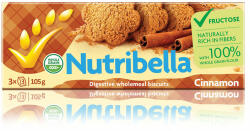 Nutribella keksz fruktózzal fahéjas 105 g - mamavita