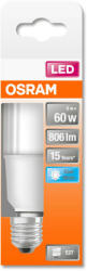 OSRAM Star rúd alakú LED, matt búra, 8W 806lm 4000K E27, átlagos élettartam: 15000 óra, fényszín: hideg fehér LED ST STICK 60 FR 8W 4000K E27 ( 4058075428508 ) (4058075428508)
