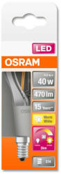 OSRAM Star+ GLOWdim LED kisgömb, átlátszó üveg búra, 4, 5W 470lm 2700K E14, átlagos élettartam: 15000 óra, fényszín: állítható meleg fehér LED STAR+ GLOWdim CL P 40 FIL 4.5W 2700K E14 ( 4058075435476