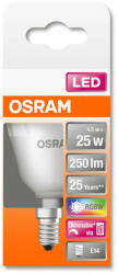  OSRAM Star+ RGBW távirányítható LED kisgömb, matt búra, 4, 5W 250lm 2700K E14, átlagos élettartam: 25000 óra, fényszín: meleg fehér LED STAR+ RGBW REMOTE CL P 25 FR 4.5W 2700K E14 ( 4058075430839 ) (4