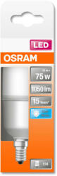 OSRAM Star rúd alakú LED, matt búra, 10W 1050lm 4000K E14, átlagos élettartam: 15000 óra, fényszín: hideg fehér LED ST STICK 75 FR 10W 4000K E14 ( 4058075428409 ) (4058075428409)