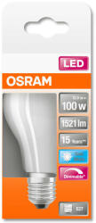OSRAM Superstar dimmelhető LED körte, matt üveg búra, 12W 1521lm 4000K E27, átlagos élettartam: 15000 óra, fényszín: hideg fehér LED SST CL A DIM 100 GL FR 12W 4000K E27 ( 4058075434707 ) (4058075434707)