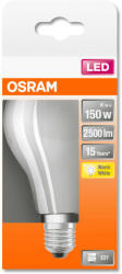  OSRAM Star LED körte, matt üveg búra, 15W 2500lm 2700K E27, átlagos élettartam: 15000 óra, fényszín: meleg fehér LED ST CL A 150 GL FR 15W 2700K E27 ( 4058075305014 ) (4058075305014)