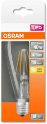 OSRAM Star LED Edison körte, átlátszó üveg búra, 4, 5W 470lm 2700K E27, átlagos élettartam: 15000 óra, fényszín: meleg fehér LED ST CL EDISON 40 FIL 4.5W 2700K E27 ( 4058075434424 ) (4058075434424)