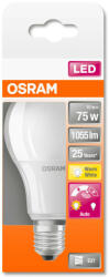 OSRAM Star+ fényérzékelős LED körte, matt plasztik búra, 10W 1055lm 2700K E27, átlagos élettartam: 25000 óra, fényszín: meleg fehér LED STAR+ DAYLIGHT SENSOR CL A 75 FR 10W 2700K E27 ( 4058075428287 )