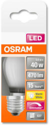 OSRAM Superstar dimmelhető LED kisgömb, matt üveg búra, 4, 5W 470lm 2700K E27, átlagos élettartam: 15000 óra, fényszín: meleg fehér LED SST CL P DIM 40 GL FR 4.5W 2700K E27 ( 4058075436909 ) (4058075436909)