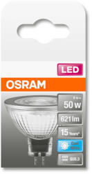 OSRAM Star LED MR16 spot, üveg ház, 7, 2W 621lm 4000K GU5.3, átlagos élettartam: 15000 óra, fényszín: hideg fehér LED ST MR16 50 36° 7.2W 4000K GU5.3 ( 4058075433786 ) (4058075433786)