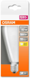  OSRAM Star LED Edison körte, matt üveg búra, 7W 806lm 2700K E27, átlagos élettartam: 15000 óra, fényszín: meleg fehér LED ST CL EDISON 60 GL FR 7W 2700K E27 ( 4058075434363 ) (4058075434363)