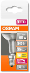 OSRAM Superstar dimmelhető LED R50 spot, matt üveg búra, 5, 9W 345lm 2700K E14, átlagos élettartam: 25000 óra, fényszín: meleg fehér LED SST R50 DIM 60 36° 5.9W 2700K E14 ( 4058075125940 ) (4058075125940)