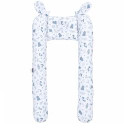 MT Textil MTT Baba pozícionáló - Fehér alapon szürke állatkák