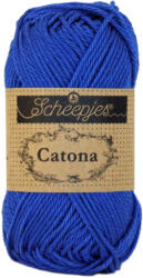 Scheepjes Catona 201 Electric Blue - élénk kék pamut fonal