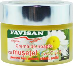 FAVISAN Crema de Noapte cu Musetel, Vitamina C si E Virginia 40ml