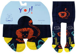  Yo! Baby pamut harisnyanadrág fiú (68-74) - oroszlán