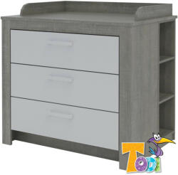  Todi Cube 2 - 3 fiókos komód + pelenkázó toldalék + nyitott polc a pel. told. alá