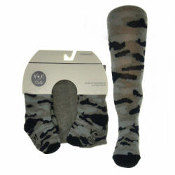  Yo! Baby pamut harisnyanadrág fiú (68-74) - szürke terepmintás