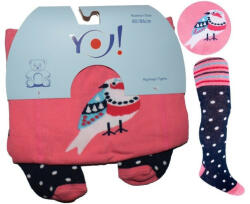  Yo! Baby pamut harisnyanadrág lány (80-86) - madár