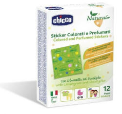  Chicco Natural Stickers - illatos tapaszok 12 db citronellával és eukaliptusszal