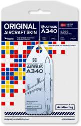 Aviationtag SAS - Airbus A340 - LN-RKG Silver