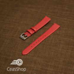  Curea roșie piele vițel plată 18mm - 30723