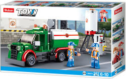 Sluban Town - Üzemanyag-szállító kamion építőjáték készlet (M38-B0878)