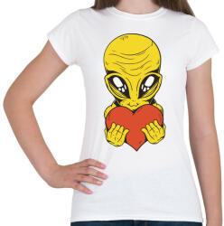 printfashion UFO love me - Női póló - Fehér (5485960)
