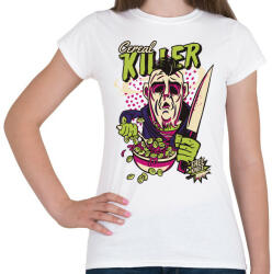 printfashion Cereal killer - gasztro horror - Női póló - Fehér (5482744)