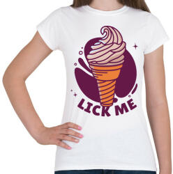 printfashion Lick me - Női póló - Fehér (5502093)