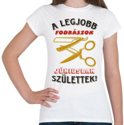 printfashion Fodrász szülinapja június színes - Női póló - Fehér (5489820)