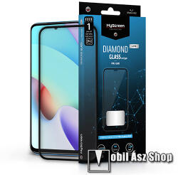 MyScreen Xiaomi Redmi 10, 10 Prime, 10 (2022), MYSCREEN DIAMOND GLASS EDGE3D üvegfólia, 9H, Full cover, Fekete