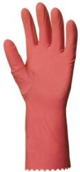 Ganteline Htg Rózsaszín Gumikesztyű, 30 cm/0, 4 mm, Bolyhozott Belső (L) (5019)