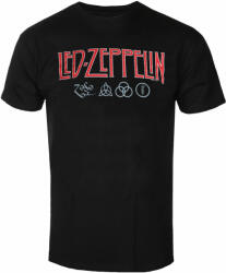 NNM Tricou pentru bărbați Led Zeppelin - Logo & Symbols - Black - RTLZETSBLOG