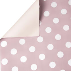 Valex Decor Pöttyös fólia tekercs 58cm x 10m - Púder Bézs / Fehér (DF58-10)