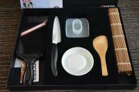 Kyocera Sushi Starter Set, 11cm kerámiapengés késsel (FK110WH, CSN-202BK, CY10)