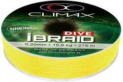 Climax Fir textil CLIMAX iBraid Dive Sinking Fluo Yellow 275m, 0.18mm, 9.5kg (9432-10275-018)
