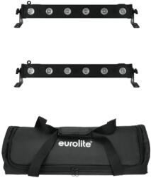 EUROLITE Set 2x LED BAR-6 QCL RGBA + Soft Bag