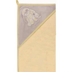 Womar Zaffiro Prosop de baie cu gluga imprimeu velur 80 x 80 cm Womar Zaffiro AN-OW-01 (AN-OW-01_Bej/Gri/Galben) Prosop