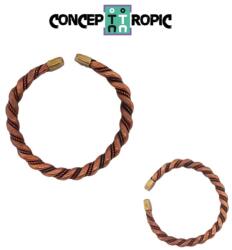  Bratara din Cupru African - African Ajustable Copper Bracelet 10x10 mm