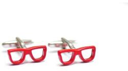  Mandzsetta gomb piros szemüveg (CSS465)