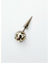 Hegyes acél és cirkon piercing (PESS079)
