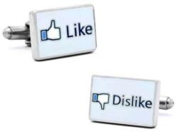 Mandzsetta gombok facebook gombokkal Like, Dislike - Tetszik, Nem tetszik (CSS601)