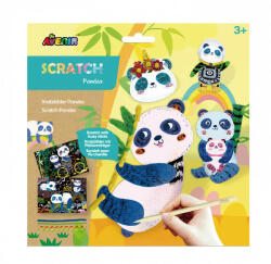 AVENIR 3D képkarckészítő szett - Fuzzy Panda macik (CH201723)