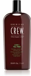 American Crew Hair & Body 3-IN-1 Tea Tree sampo, kondicionáló és tusfürdő 3 in 1 1000 ml