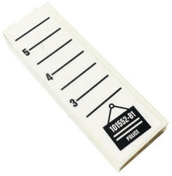 LEGO® Alkatrészek (Pick a Brick) Fehér 5X1X2 Álló Elem, matricázott 2454pb169 (2454pb169)