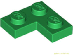 LEGO® Alkatrészek (Pick a Brick) Zöld 1X2X2 Lapos Sarokelem 4157120