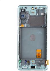 Samsung G781, G780 Galaxy S20 FE 5G, S20 FE Előlap keret+LCD Kijelző +Érintőüveg (GH82-24214D, GH82-24215D, GH82-29056D, GH82-31320D, GH82-31321D, GH82-24220D, GH82-24219D, GH82-31328D, GH82-31329D) Zöld, Vil