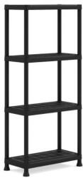 KIS Plus műanyag polc, 4 polcos, 60/4, 135 x 60 x 30 cm