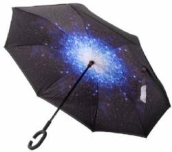  Fordított esernyő MS-273 - fekete-kék (3238)
